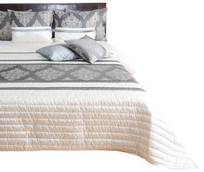 Gultas pārklājs Mariall NM44-T, grafīta krās./krēmkrāsa, 240 cm x 260 cm