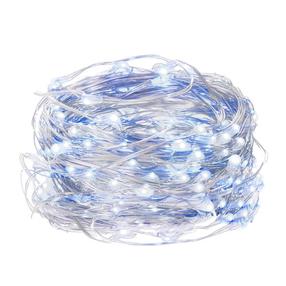 Lempučių girlianda CL0022, 9.9 m, šalta balta / mėlyna sp., 100 LED