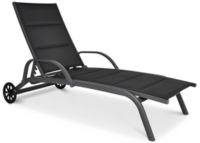 Lauko gultas Majorka 000023, juoda sp., 193 cm x 70 cm x 30 cm