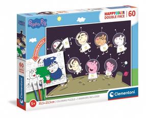 Puzle Clementoni Happy Color Double Face, 60 gab.