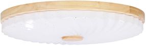 Šviestuvas lubų Candellux Lighting 13-24961, LED, 4000 °K, 1 x 24 W, balta sp. / ruda sp., 38 x 38 cm