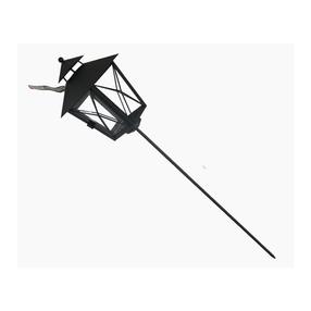 Latern, klaas/metall, 75 cm, must v.