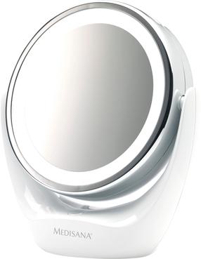 Kosmetinis veidrodis Medisana CM835, su apšvietimu, pastatomas, 16.9 cm x 19 cm, balta