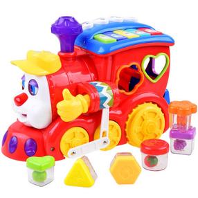 Lavinimo žaislas Cartoon Train, 12 cm, įvairių spalvų