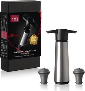 Komplekt, veinitarvikud Vacu Vin Wine Saver, roostevaba teras