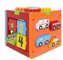 Edukacinis žaislas Educational Cube, 15 cm, įvairių spalvų