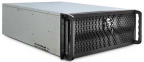 Servera korpuss Inter-Tech IPC 4U-4129-L, melna krās.