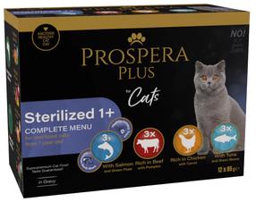 Šlapias kačių maistas Prospera Plus Cat Pouch, 0.085 kg, 12 vnt.