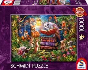 Puzle Schmidt Forest Stories At Night, 49.3 cm x 69.3 cm, 1000 gab., daudzkrāsaina
