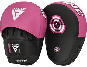 Bokso letena RDX T1 Boxing Pads, juoda sp./rožinė sp.