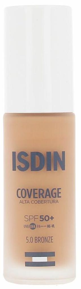 Makiažo pagrindas Isdin Coverage, SPF 50+, 5.0-bronze, 30 g