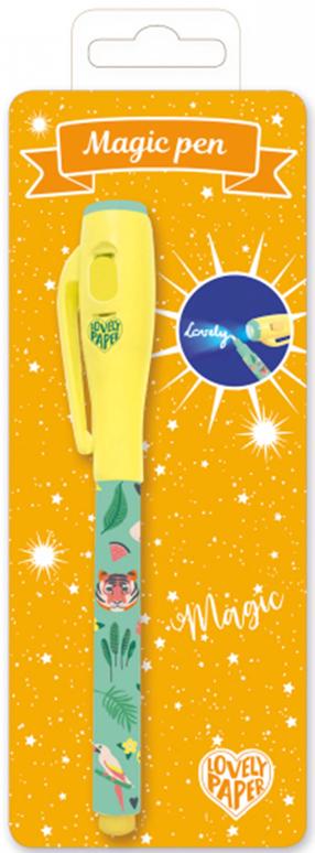 Gelinis rašiklis Djeco Magic Pen, geltona sp./žalia sp.