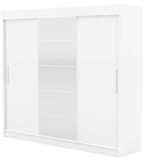 Шкаф ADRK Erwin, белый цв., 59 см x 235 см x 215 см, с зеркалом