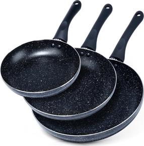 Pannide komplekt Vilde Black, Ø 28 cm, alumiinium
