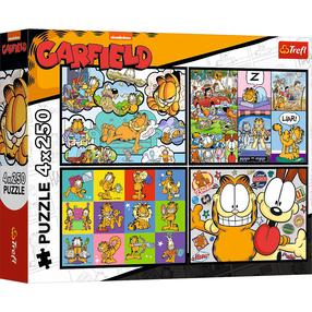 Puzle 4in1 Trefl Garfield Doesnt Like Mondays 13344, 23.8 cm x 33.9 cm, 1000 gab., daudzkrāsaina
