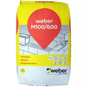 Mūrjava Saint-Gobain Weber M100/600, remonta, 25 kg