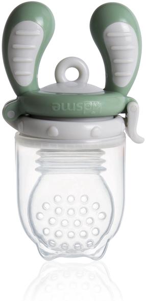 Ниблер для свежих продуктов Kidsme Food Feeder, 6+ мес., пластик/силикон, зеленый цв.