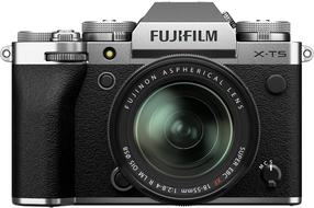 Sisteminis fotoaparatas Fujifilm X-T5 + Fujinon XF 18-55mm F2.8-4 R LM OIS, sidabro sp./juoda sp.