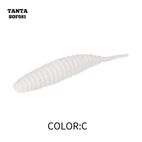 Lant, silikoonist AsaTsuri Tanta White Pearl SOF081-C, 2.5 cm, 0.1 g, valge v., 20 tk