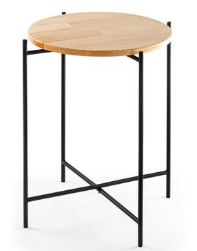 Kavos staliukas Kalune Design SHB-004, juoda sp., 46 cm x 46 cm x 56 cm