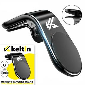 Auto telefonihoidik, mobiiltelefoni jaoks Kel K02213, 3.6 cm x 1.15 cm, must v., 40 - 50 g