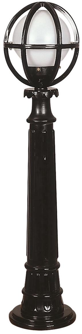 Pastatomas lauko šviestuvas Opviq BSU-68080-BSY-M8-BOP, 60W, E27, IP65, juoda sp., 20 cm x 90 cm