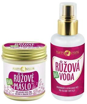 Sejas un ķermeņa kopšanas komplekts Purity Vision Rejuvenating Damask Roses, 220 ml, 2 gab.