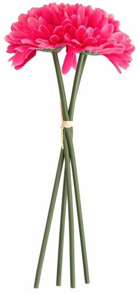 Dirbtinė puokštė Homla Lieger, žalia sp./rožinė sp., 30 cm