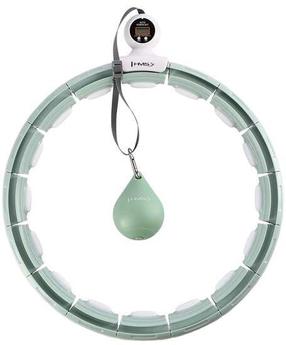 Массажный бантик HMS Hula Hoop With Weight & Counter, 44 см, 0.4 кг, зеленый цв.