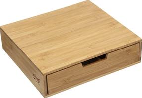 Kafijas kapsulu organizators 5five Simply Smart Drawer, 34.5 cm x 30.5 cm x 8 cm, bambuss, brūngans krās.