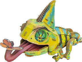 3D пазл MakeBug Chameleon MB-D-0050, 6 см x 8 см, зеленый цв.
