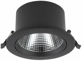 Šviestuvas įleidžiamas Nowodvorski Egina 10558, 4000°K, LED, juoda sp., 15 W