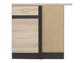 Apakšējais virtuves skapītis Junona Line Right, sonoma ozola krās./wenge krās., 45 cm x 78.5 cm x 85.7 cm