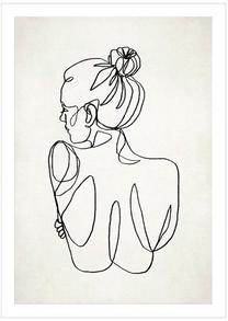 Foto paveikslas Line Art Woman 1, 50 cm x 70 cm