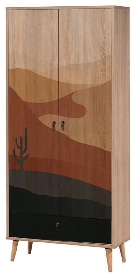 Шкаф Kalune Design City Desert, многоцветный, 45 см x 80 см x 190 см
