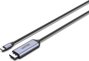 Kabelis Unitek V1423C USB Type-C, DisplayPort 1.4, 1.8 m, juoda sp.