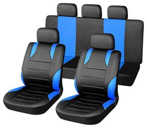 Automašīnu sēdekļu pārvalks Compass Sport, zila krās./melna krās., 9 gab., Universāls