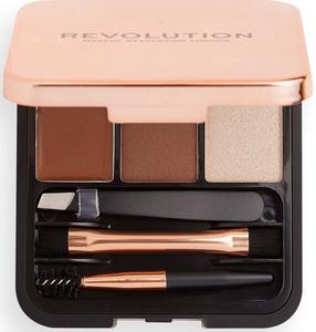 Antakių šešėliai Makeup Revolution London Brow Sculpt Kit, 2.2 g medium brown