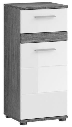 Laisvai pastatoma vonios spinta MC Akcent Blake, balta sp./pilka sp., 31 cm x 35 cm x 79 cm