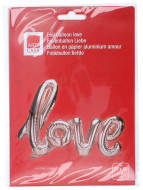 Folijas balons figūriņa Articasa Love, rozā krās.