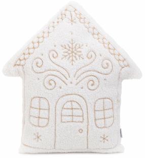 Kalėdinė dekoratyvinė pagalvėlė Homla Balay, aukso/balta, 45 cm x 40 cm