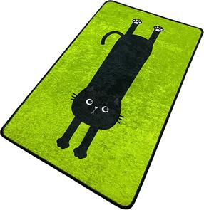 Vonios grindų kilimėlis Foutastic Comfort 359CHL5243, juoda sp./žalia sp., 120 cm x 70 cm