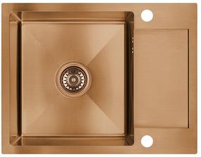 Virtuvinė plautuvė Laveo Marmara SAM_813T, Copper, nerūdijantysis plienas, 57 cm x 44 cm x 19 cm, vario - copper sp.
