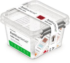 Uzglabāšanas kastes komplekts, paredzēts uzglabāšanai Orplast Antibacterial, 1.15 l, caurspīdīga krās., 15 x 15 x 10.5 cm