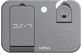 Belaidis įkroviklis Veho DS-7 Qi, USB Type C, 14 cm, pilka sp., 10 W