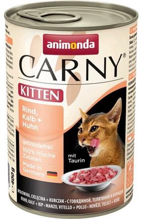 Kassi märgtoit Animonda Carny Kitten, veiseliha/kanaliha/vasikaliha, 0.4 kg