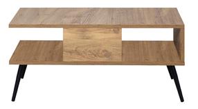 Kavos staliukas Kalune Design Bukle, ruda sp./juoda sp., 50 cm x 90 cm x 42 cm