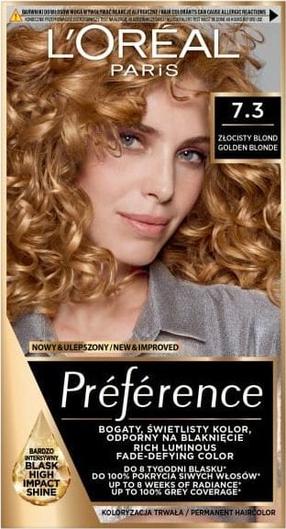 Plaukų dažai L’Oréal Paris Preference, golden blonde, 7.3