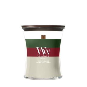 Žvakė, aromatinė WoodWick Ellipse holiday garland, 55 - 65 h, 275 g, įvairių spalvų