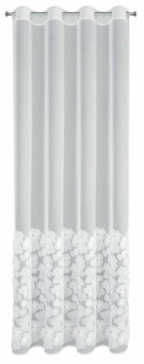 Дневной занавес Jasmin 2, белый цв., 140 см x 250 см